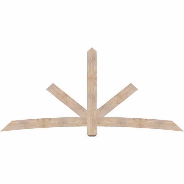 Ekena Millwork Alberta Smooth Timber Gable Bracket, Douglas Fir, 108"W x 49"H x 3 1/2"D x 5 1/2"F, 11/12 Pitch GBW108X49X0406ALB00SDF - main